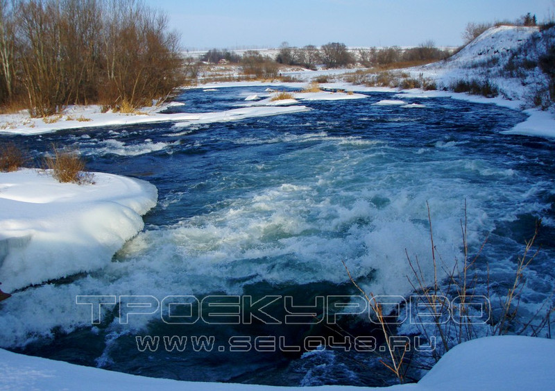 Троекуровская ГЭС зимой